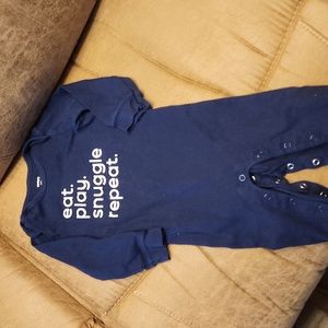 Eat play snuggle repeat long sleeve carter's outfit